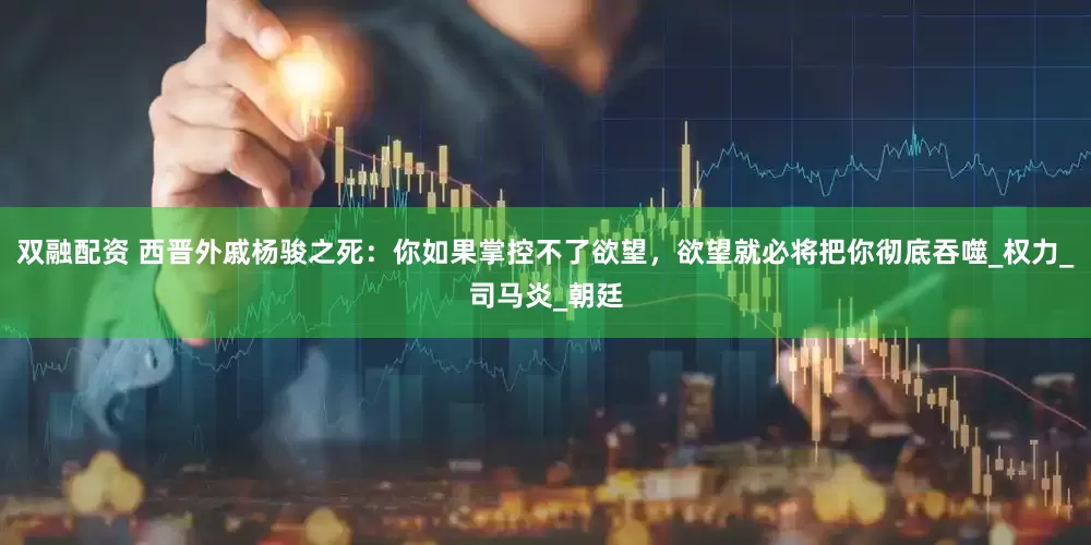 双融配资 西晋外戚杨骏之死：你如果掌控不了欲望，欲望就必将把你彻底吞噬_权力_司马炎_朝廷